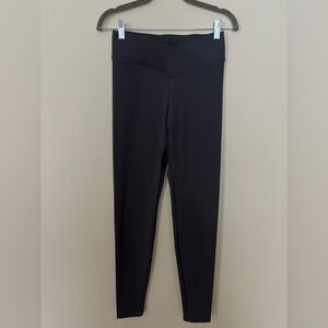 Express Womens High Waisted Crossover Activewear Gray Yoga Leggings Slim Fit XS